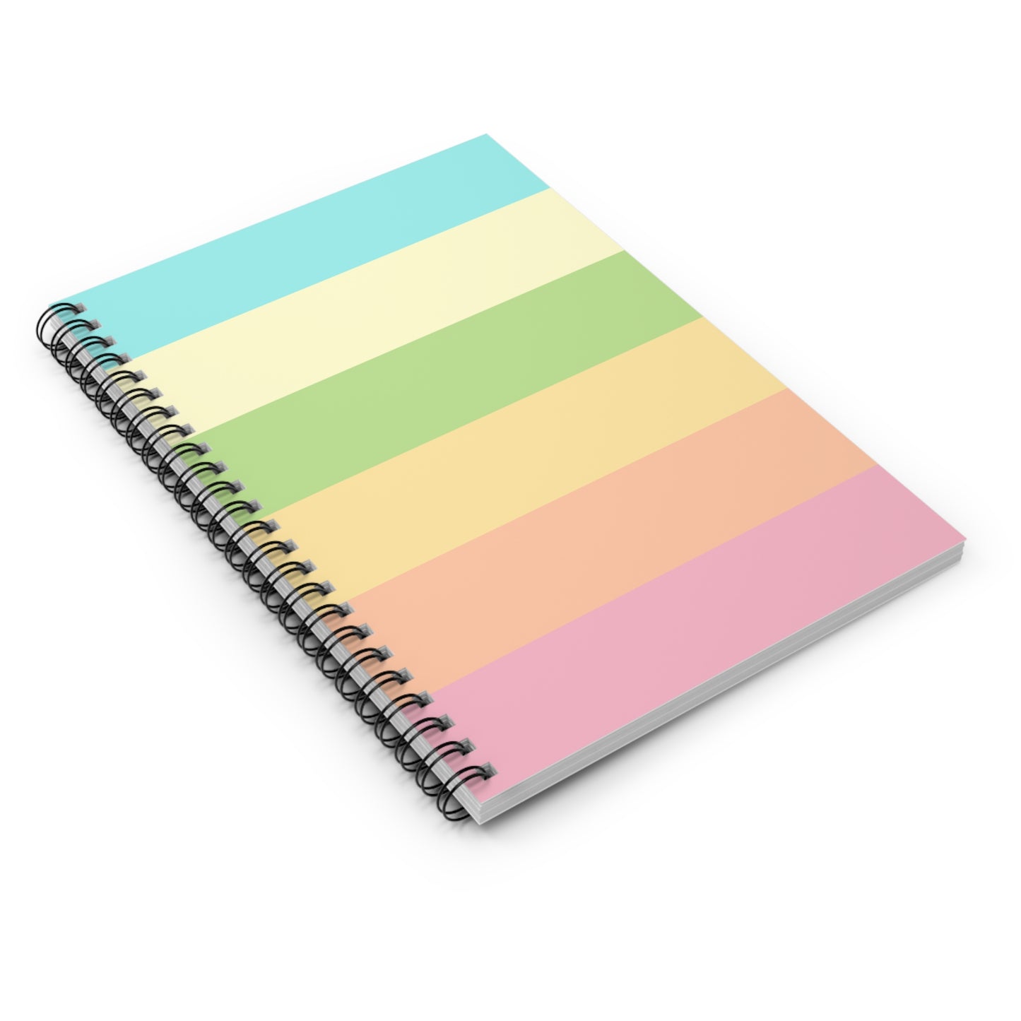 Pastel Stripes - Spiral Notebook