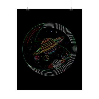 Galactic Rolled Posters, Space Wall Art, Planetary Decor, Astronaut Gift, Astronomy Print
