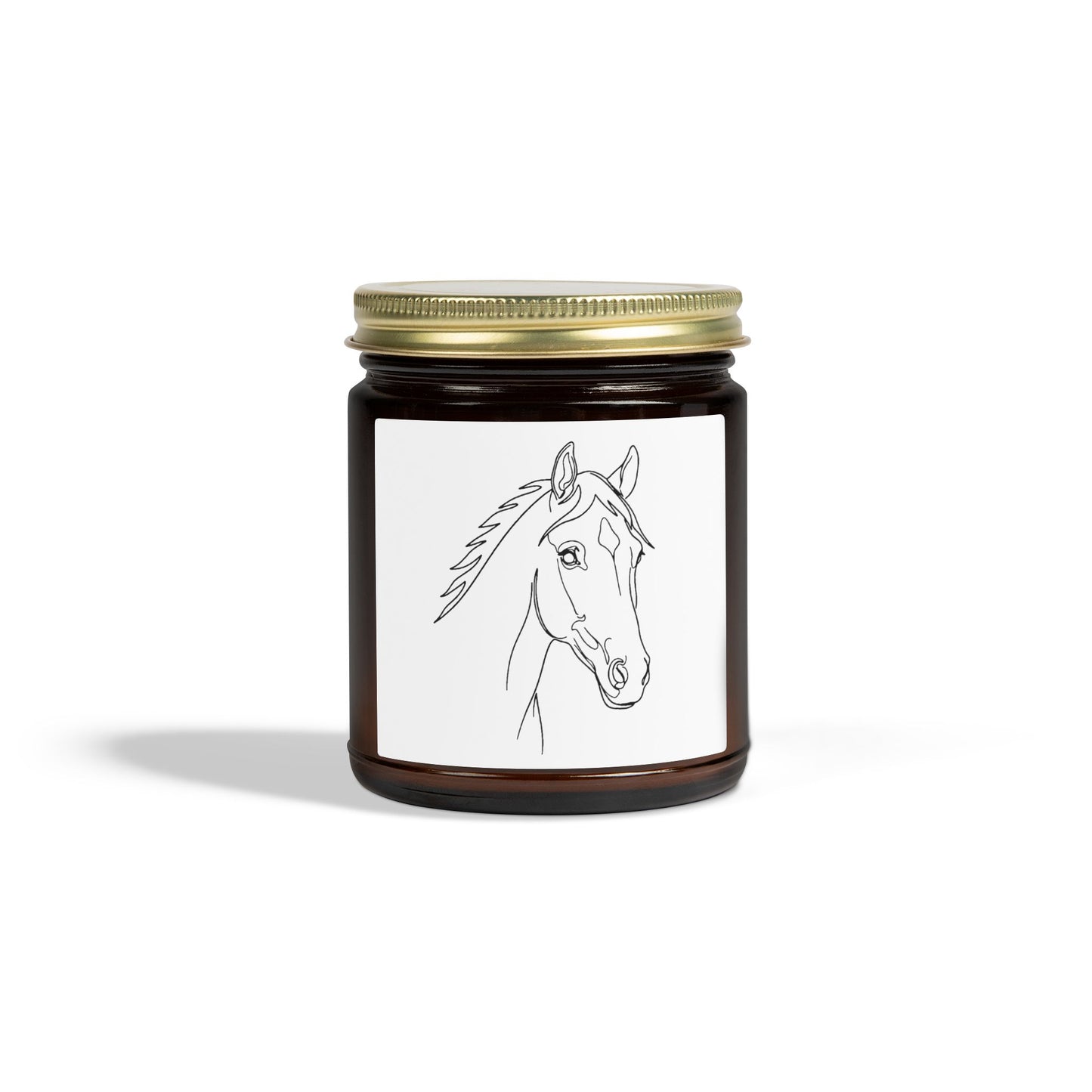 Horse Portrait Sketch - Scented Candle