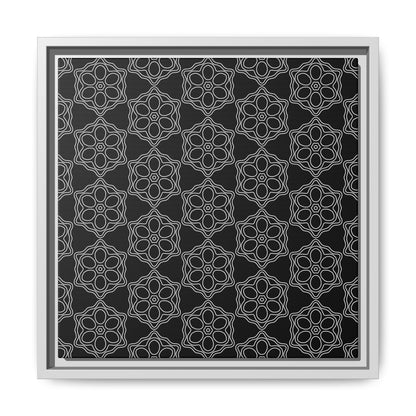 Geometric Sacred Flower - Framed Canvas