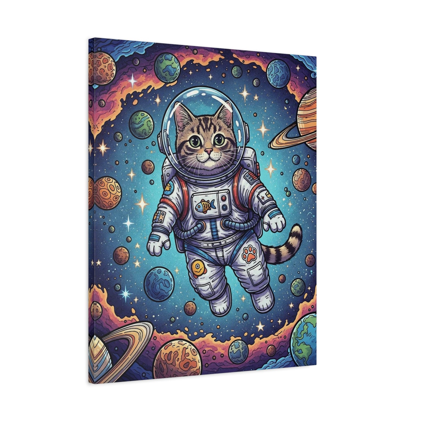 Astronaut Cat - Canvas