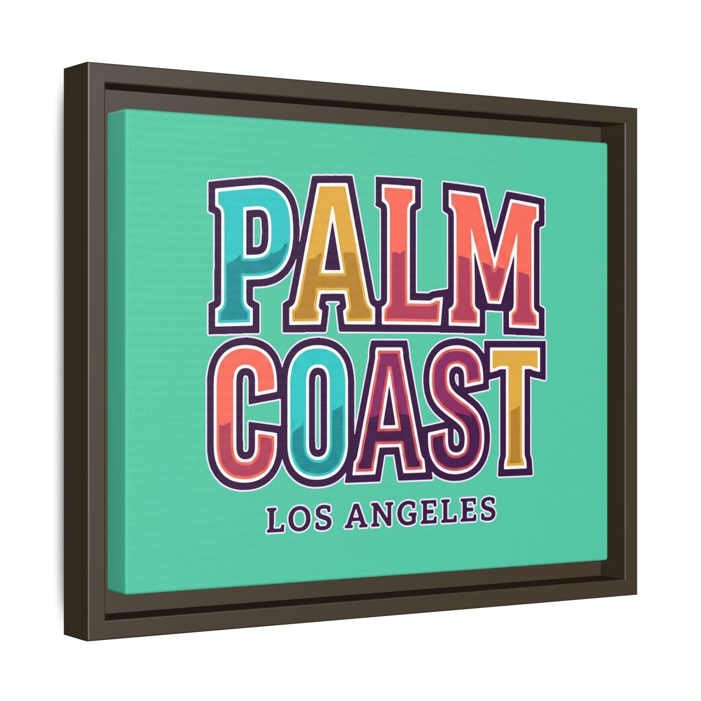 Palm Coast - Los Angeles - Framed Canvas
