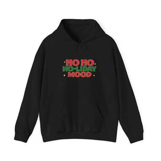 Festive Holiday Sweatshirt, Cozy Christmas Hoodie, Winter Gift, Unisex Pullover, Ho Ho Ho-liday Mood, Holiday Apparel, Seasonal Wear