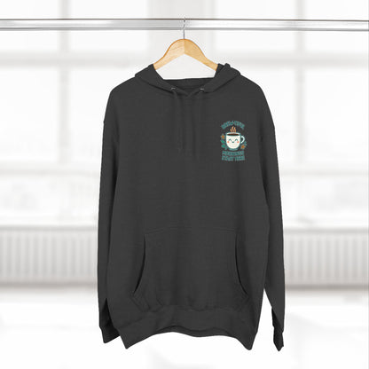 Brew-tiful Mornings Start Here, Cozy Three-Panel Fleece Hoodie, Perfect for Fall, Casual Outfit, Gift for Her, Layering Essential, Relaxed Style