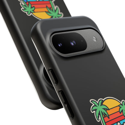 California Sunset Phone Case, Tropical Cell Phone Cover, Beach Lover Gift, Summer Vibes Accessory, Surfing Decor, Personalized Case