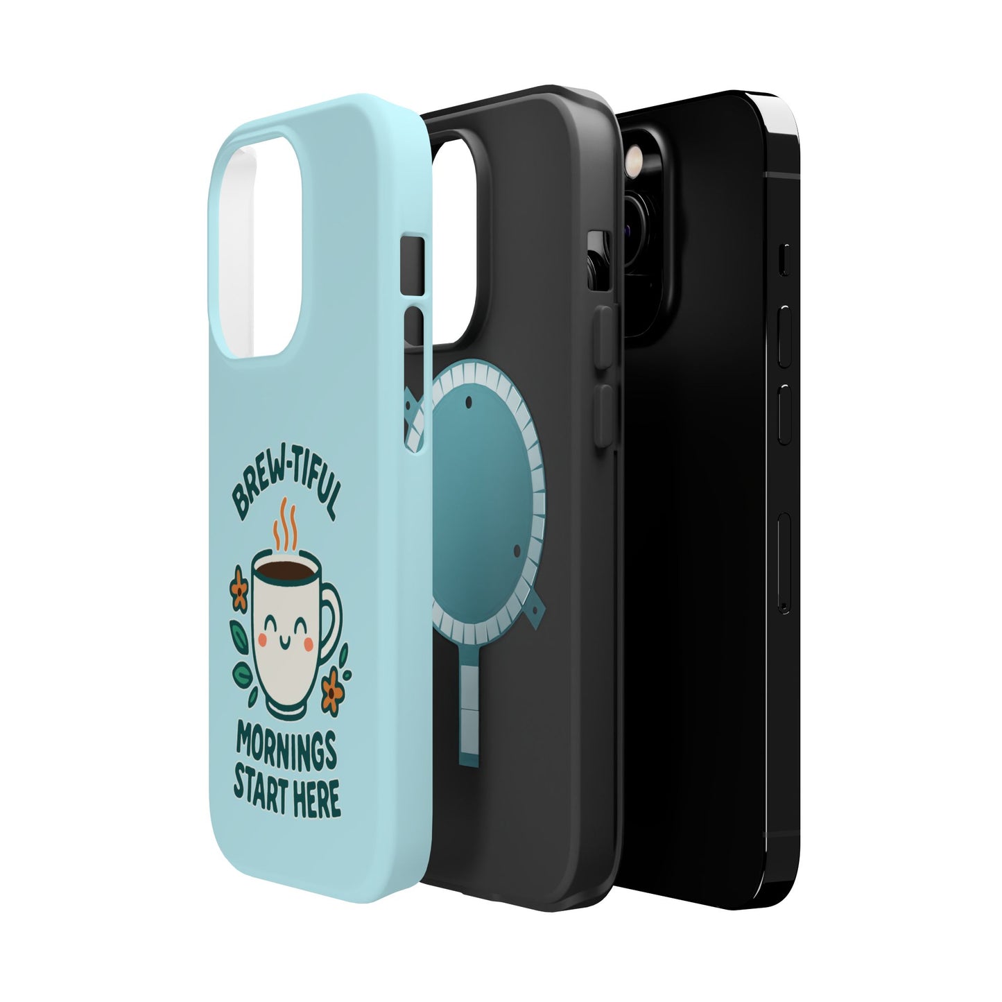 Brew-tiful Mornings Start Here - Magnetic Phone Case
