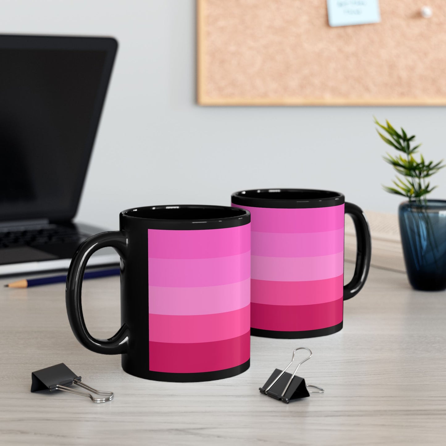 Valentine Rose Colors - Black Mug