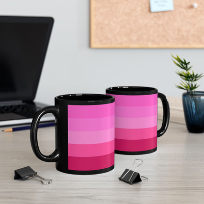 Valentine Rose Colors - Black Mug