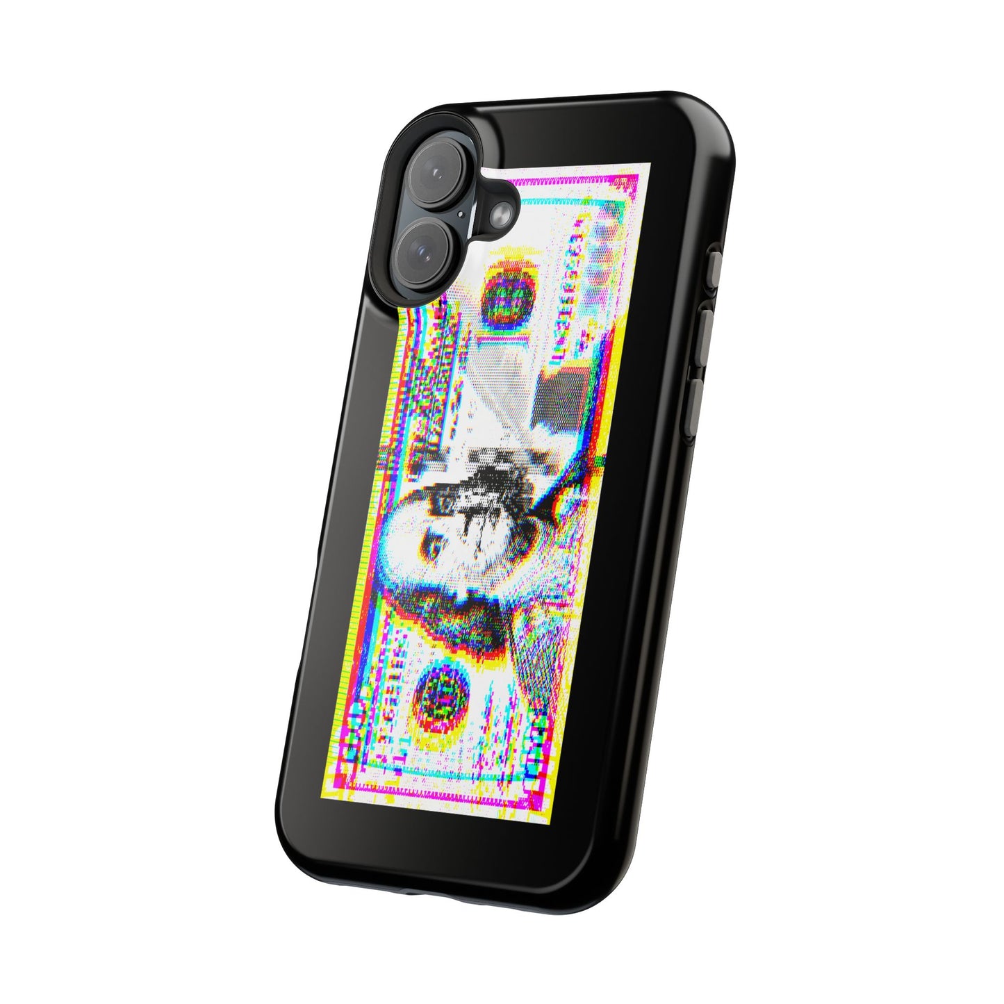 100 Dollars Bill - Neon Color Explosion - Magnetic Phone Case