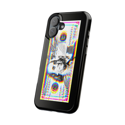 100 Dollars Bill - Neon Color Explosion - Magnetic Phone Case