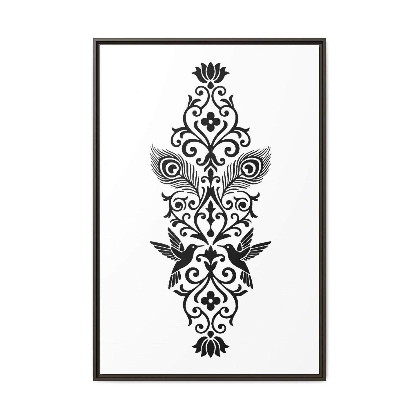 Hummingbird Soulmates - Framed Canvas