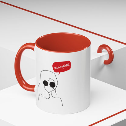 Incroyable Chic Girl - Color Accent Mug