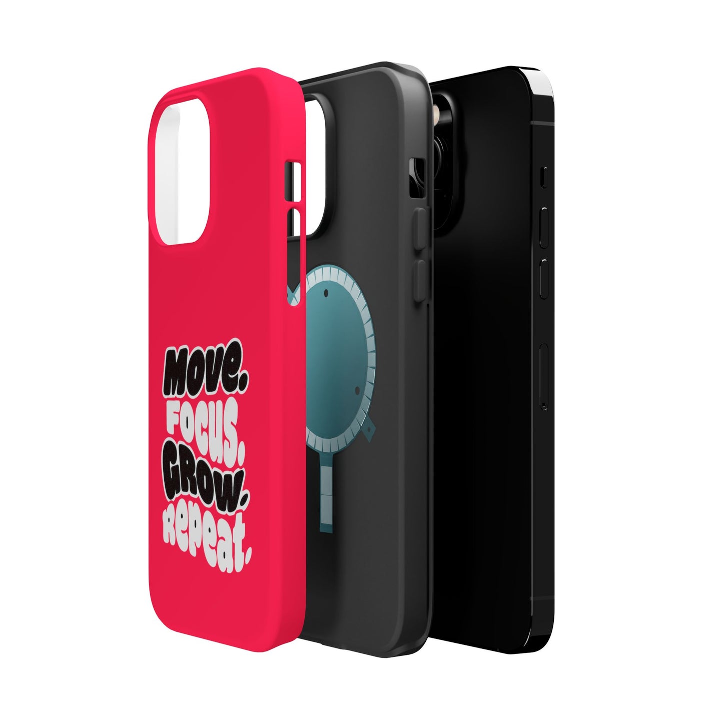 Move. Focus. Grow. Repeat. - Magnetic Phone Case