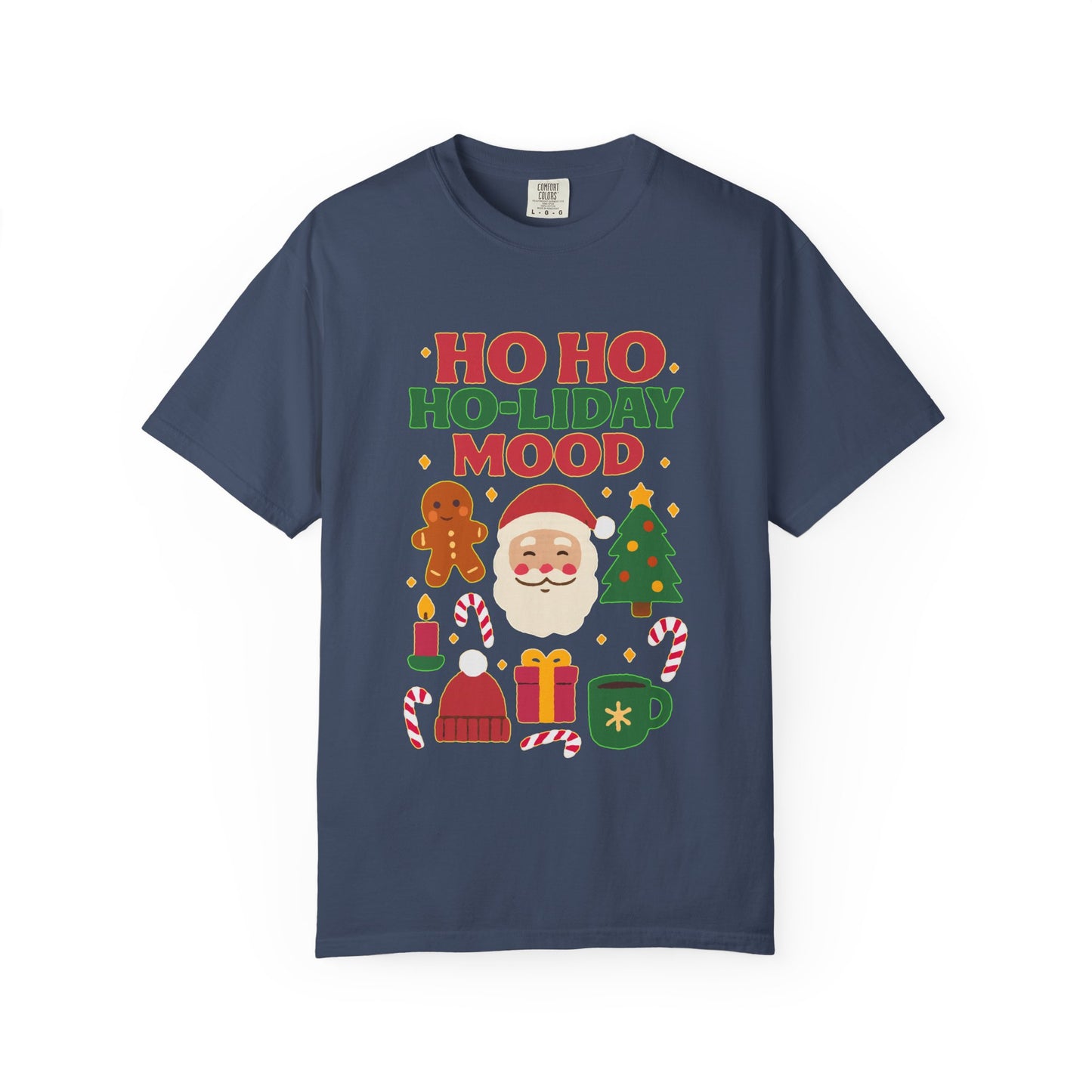 Festive Unisex T-Shirt, Ho Ho Ho-liday Mood, Christmas Shirt, Holiday Wear, Gift for Him/Her, Cozy Season Tee
