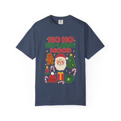 Festive Unisex T-Shirt, Ho Ho Ho-liday Mood, Christmas Shirt, Holiday Wear, Gift for Him/Her, Cozy Season Tee
