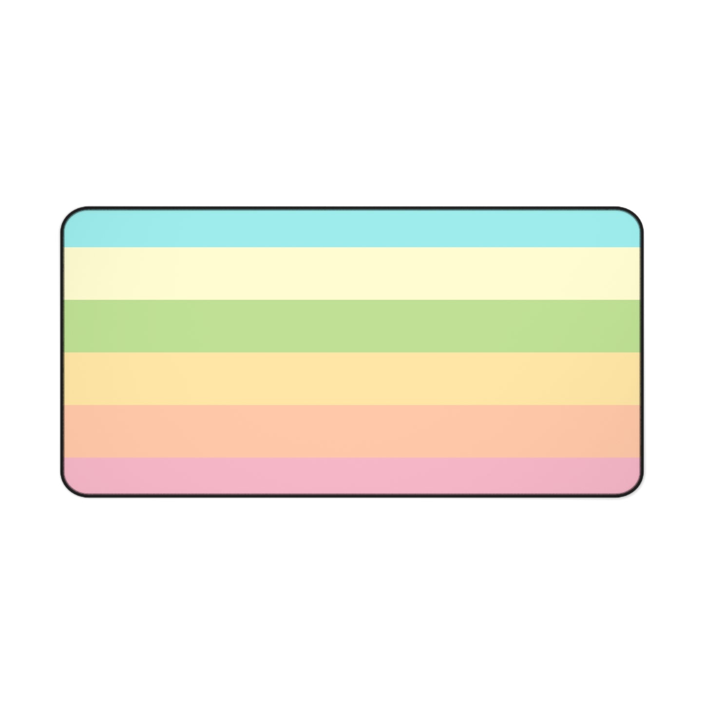 Pastel Stripes - Desk Mat