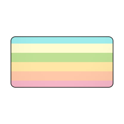 Pastel Stripes - Desk Mat