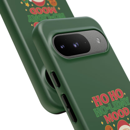Christmas Phone Case, Ho Ho Ho-liday Mood, Festive Phone Cover, Santa Christmas Accessory, Holiday Gift, Winter Vibes