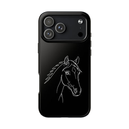 Horse Portrait Sketch - Phone Case