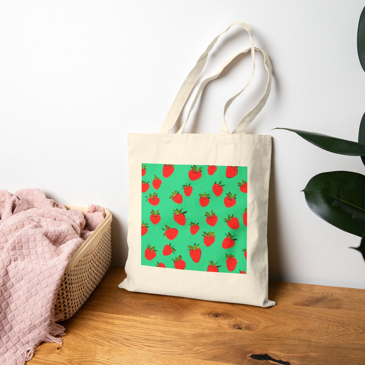 Strawberry Pattern - Tote Bag