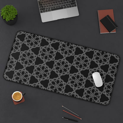 Geometric Sacred Flower - Desk Mat