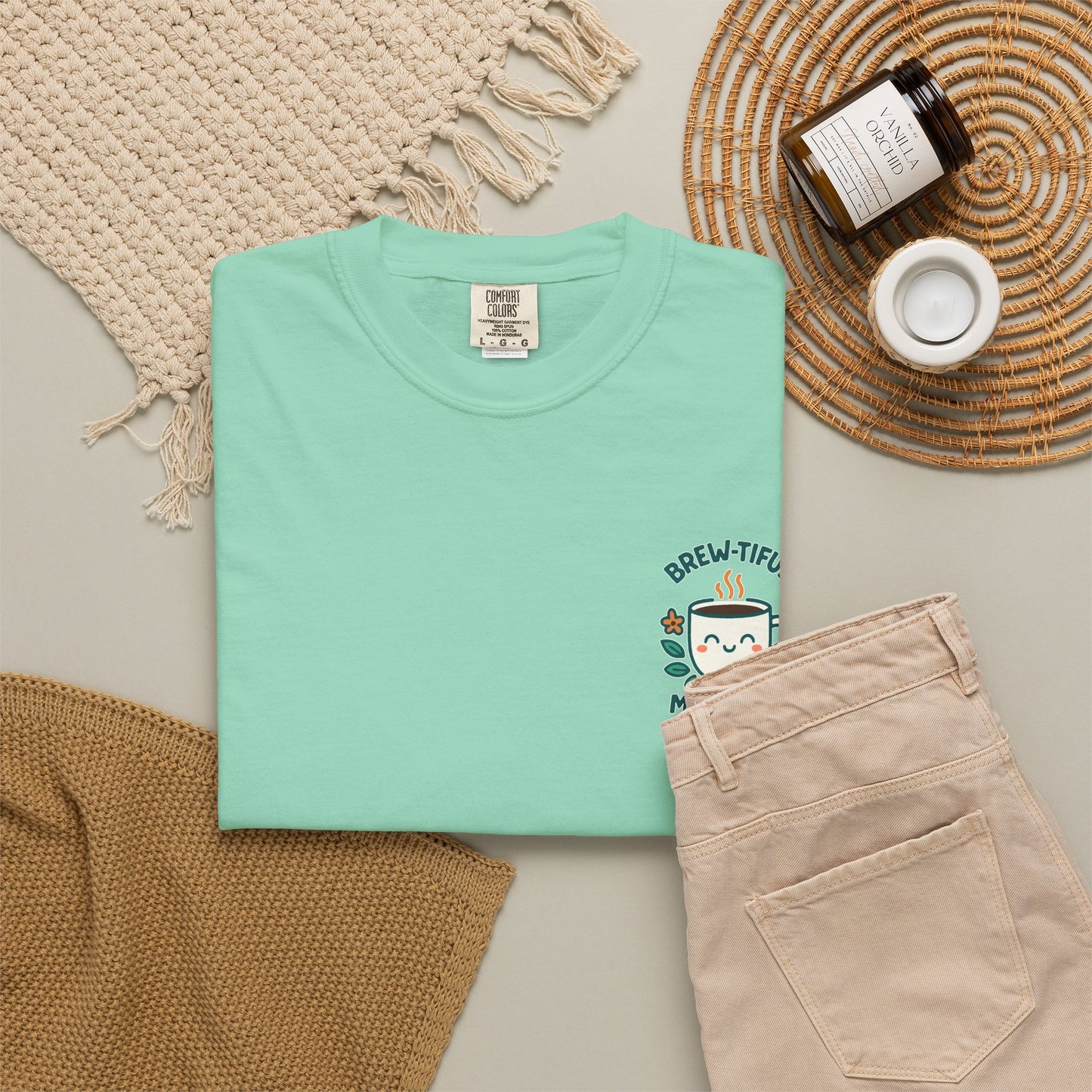 Brew-tiful Mornings Start Here - T-Shirt