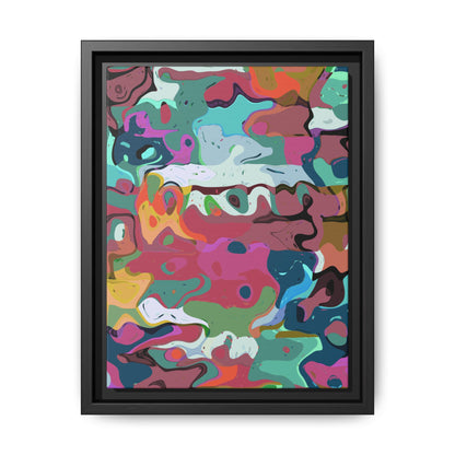 Colorful Abstract Marble - Framed Canvas