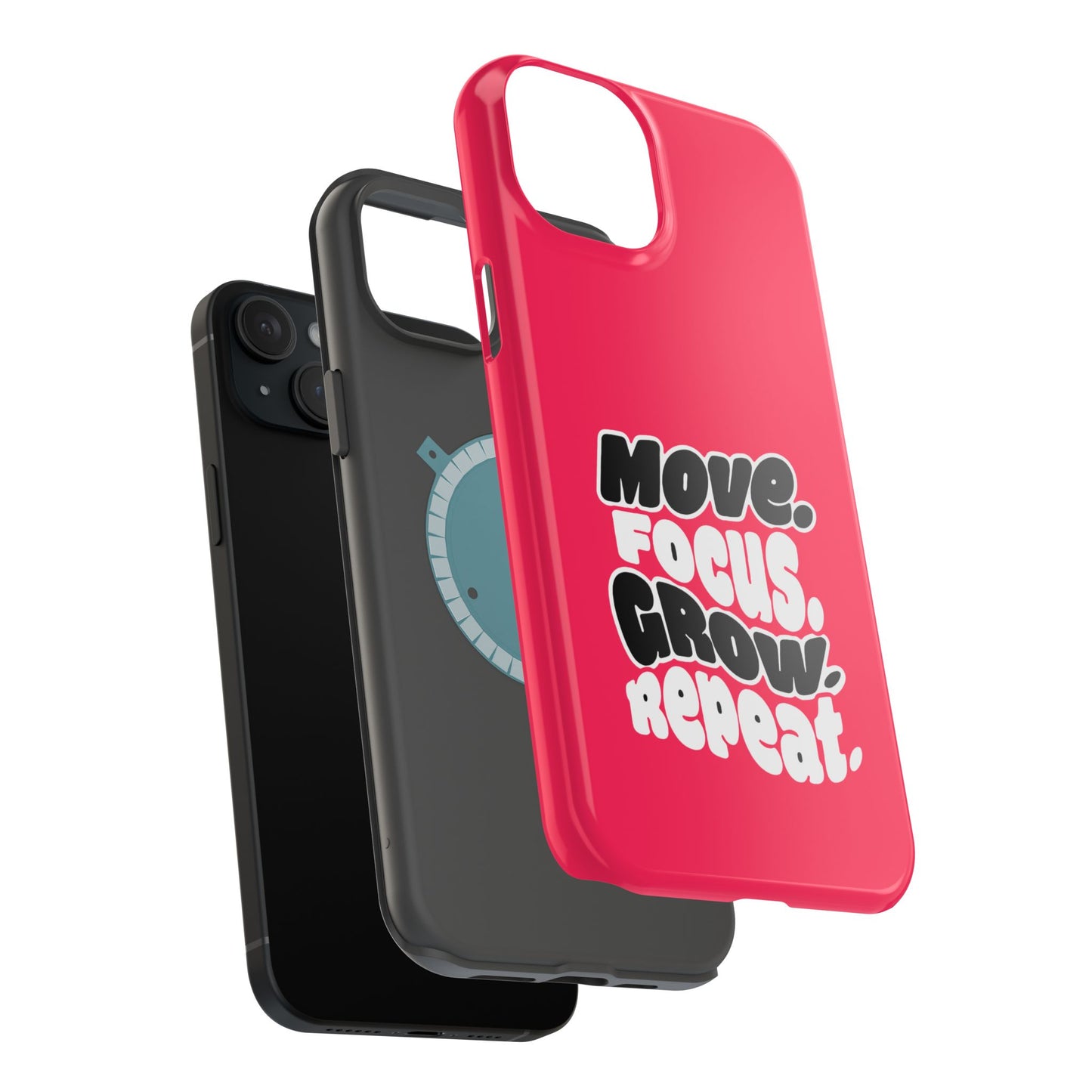 Move. Focus. Grow. Repeat. - Magnetic Phone Case