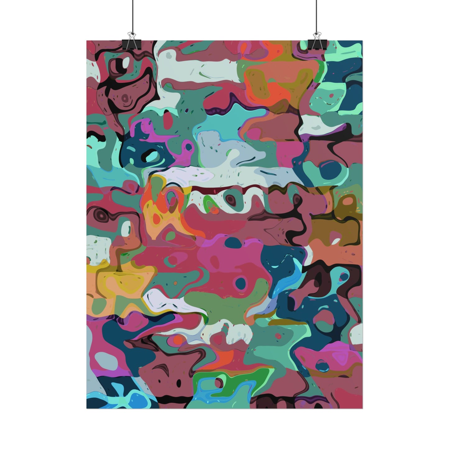 Colorful Abstract Marble - Poster