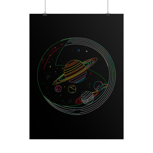 Galactic Rolled Posters, Space Wall Art, Planetary Decor, Astronaut Gift, Astronomy Print
