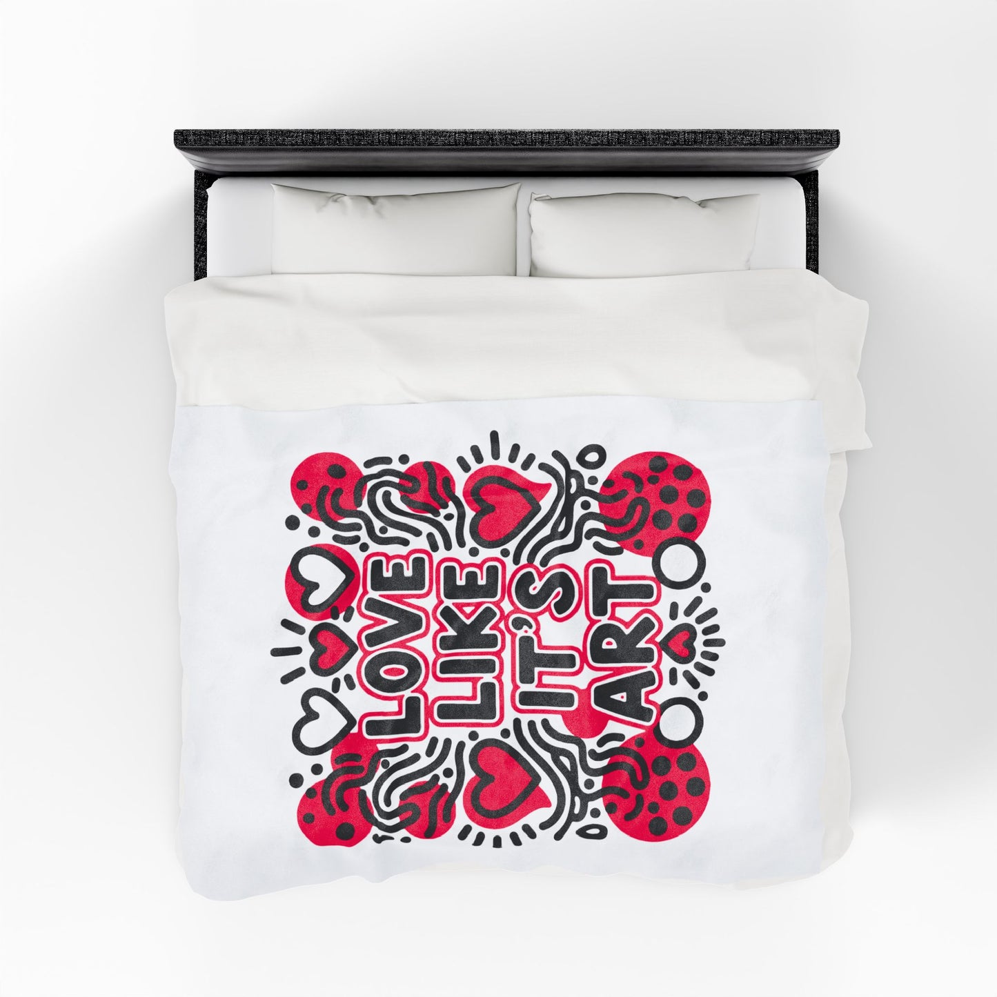 Love Like It's Art - Plush Blanket