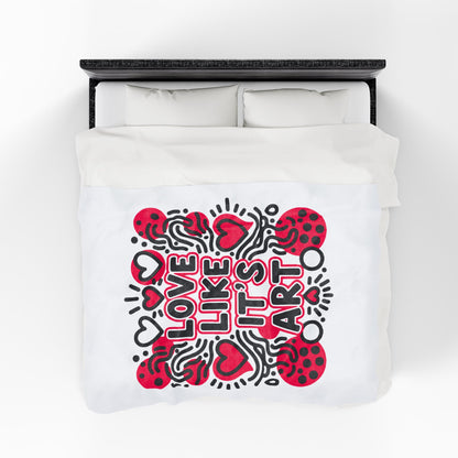 Love Like It's Art - Plush Blanket