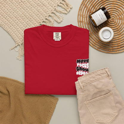 Move. Focus. Grow. Repeat. - T-Shirt