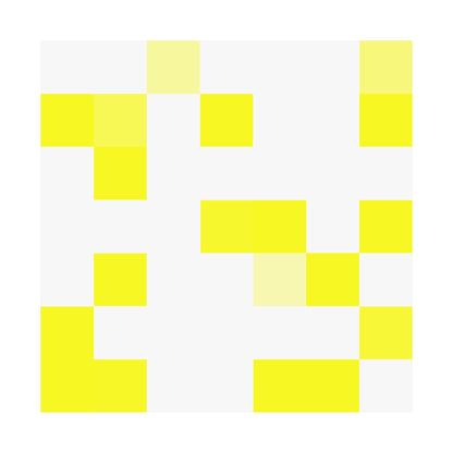 Yellow Pixel Grid - Poster