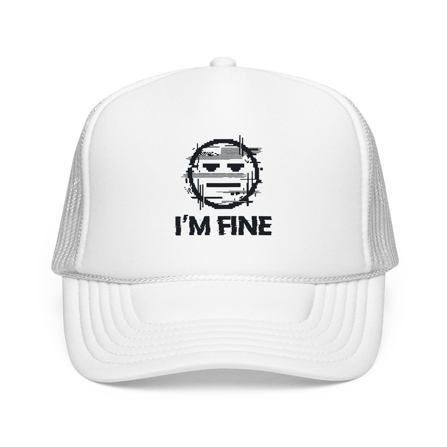 I’m Fine Glitched Smiley - Cap