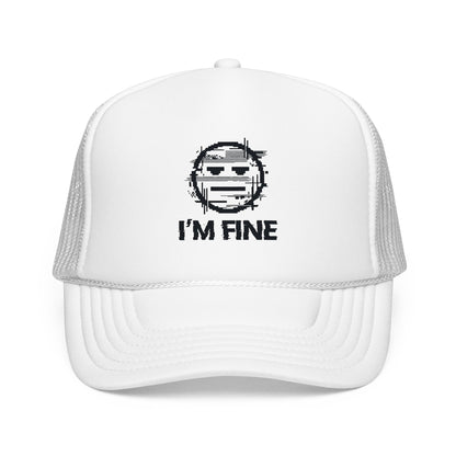 I’m Fine Glitched Smiley - Cap