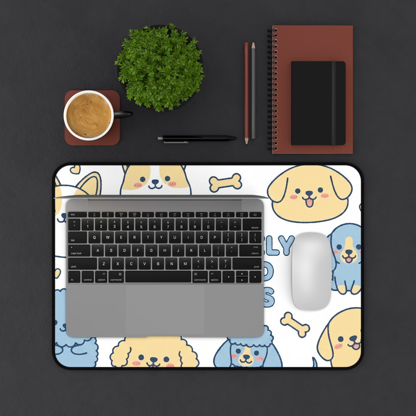 Paw-sitively Obsessed with Pups - Desk Mat