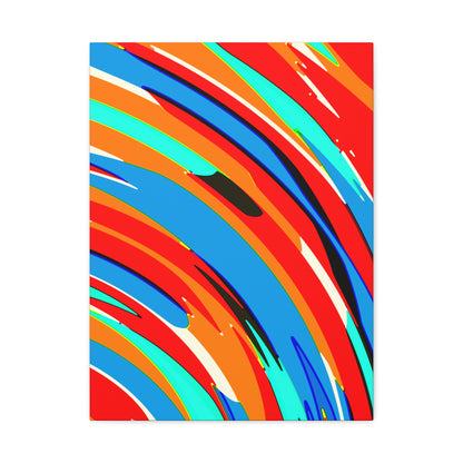 Abstract Rainbow Swirl Arc - Canvas