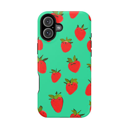 Strawberry Pattern - Magnetic Phone Case