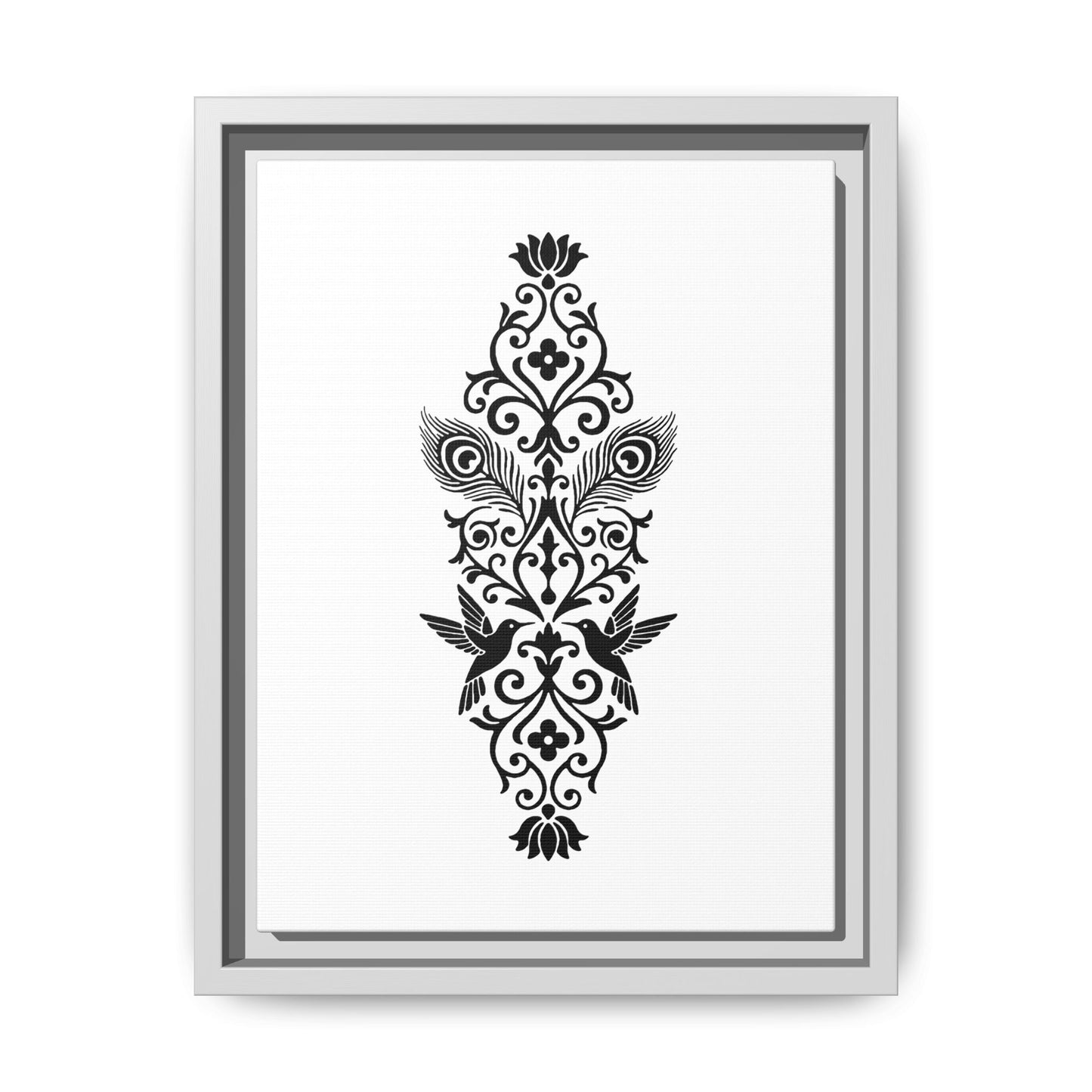 Hummingbird Soulmates - Framed Canvas