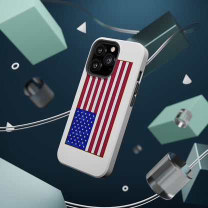 New Glory American Flag (Gold Edge Edition) - Magnetic Phone Case