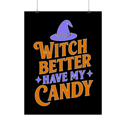 Halloween Rolled Posters, Witch Decor, Spooky Season Art, Trick or Treat, Fall Decorations, Halloween Party Decor