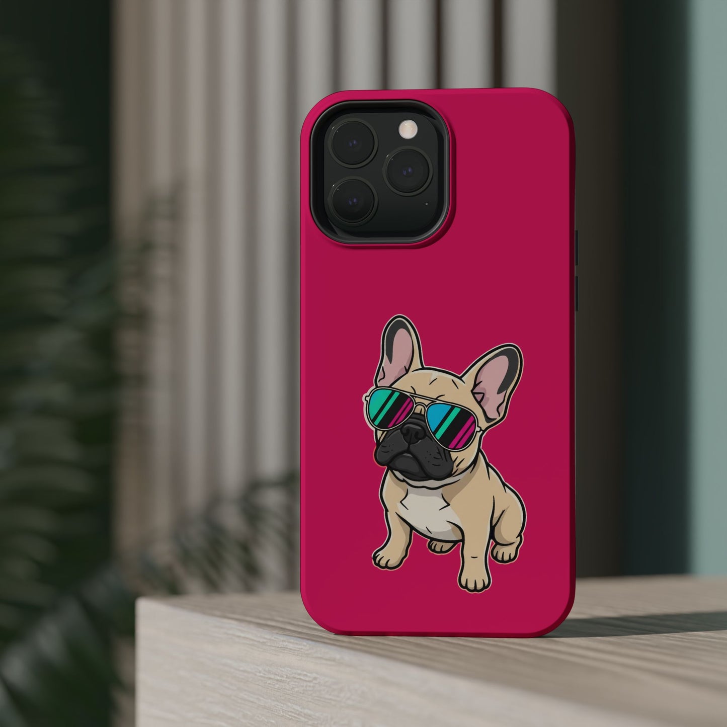 French Bulldog with Sunglasses - Magnetic Phone Case