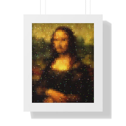 Pixel Muse — Silent Smile - Framed Poster