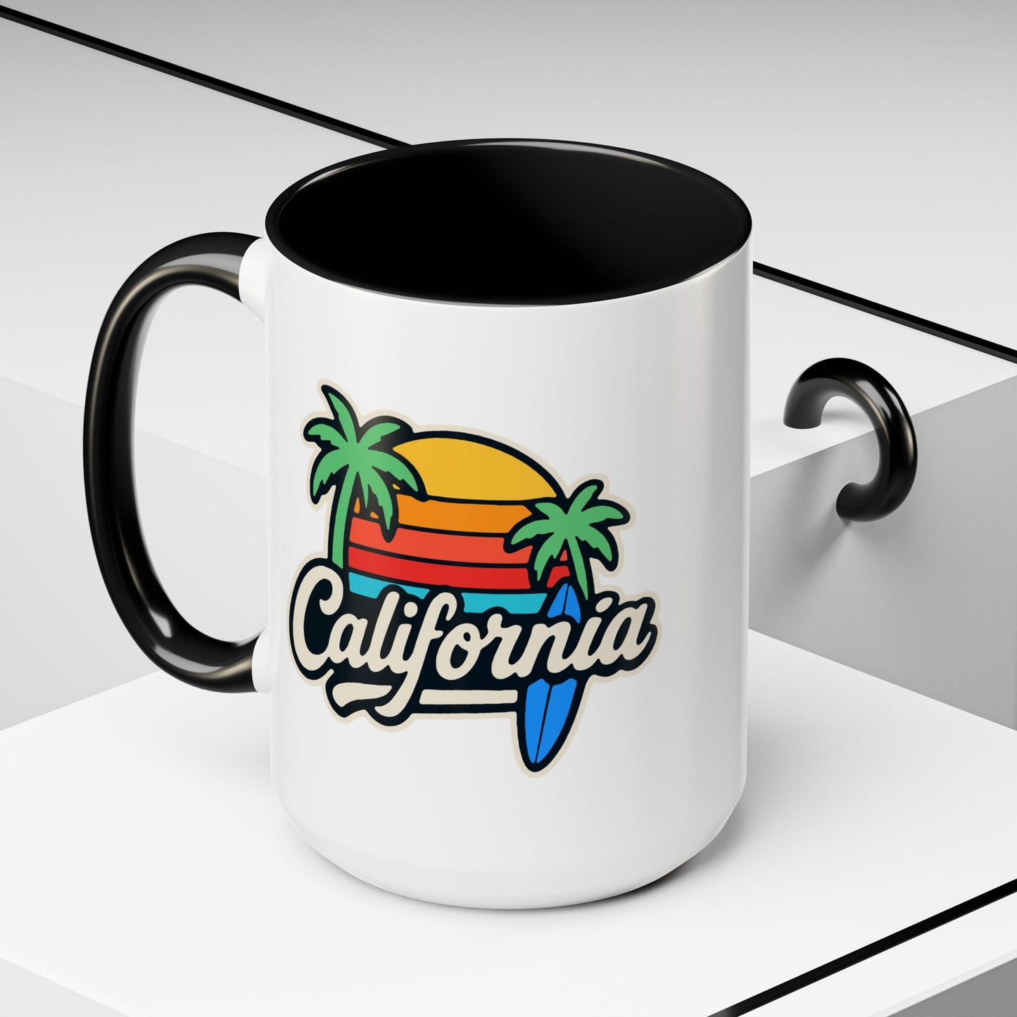 California Surf Vibes - Color Accent Mug