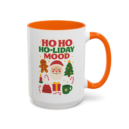 Ho Ho Ho-liday Mood - Color Accent Mug