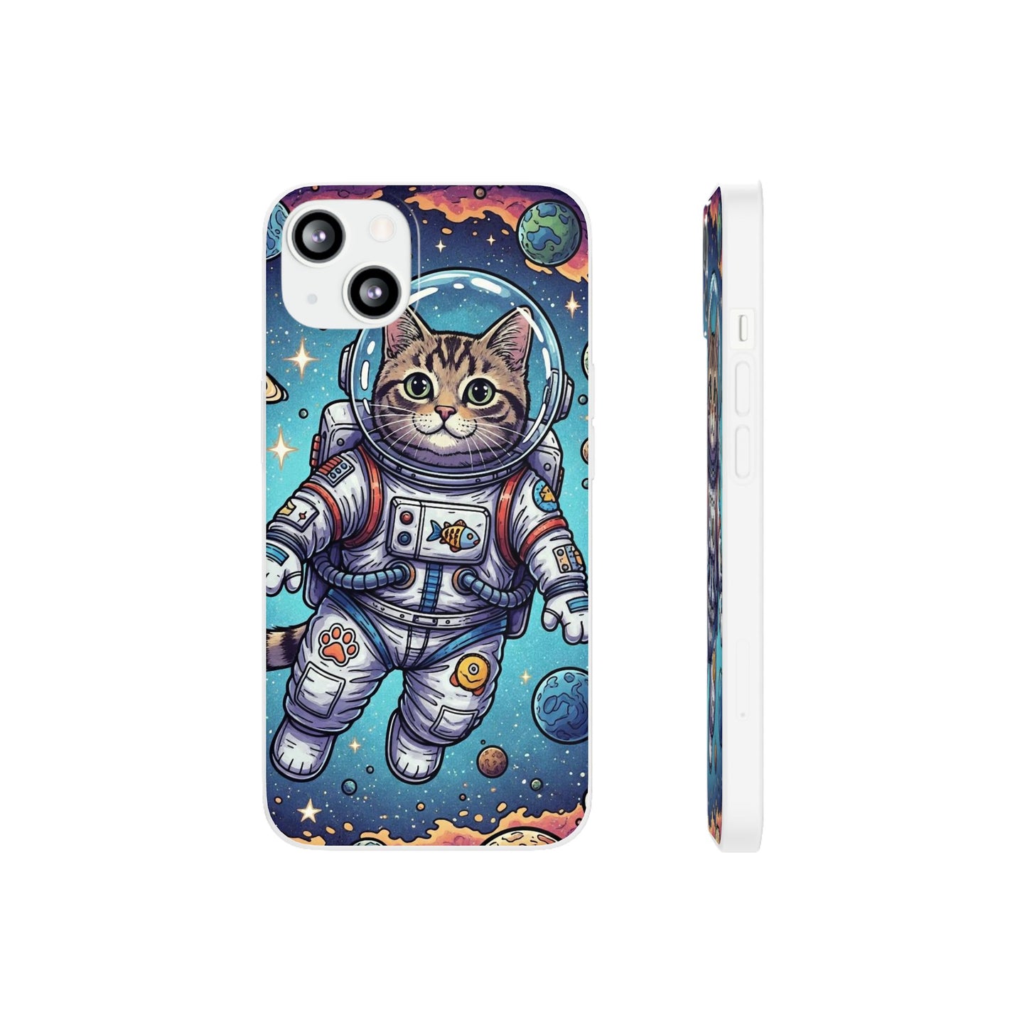 Astronaut Cat - Flexi Phone Case