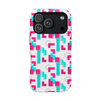 Retro Geometric Vibes - Magnetic Phone Case