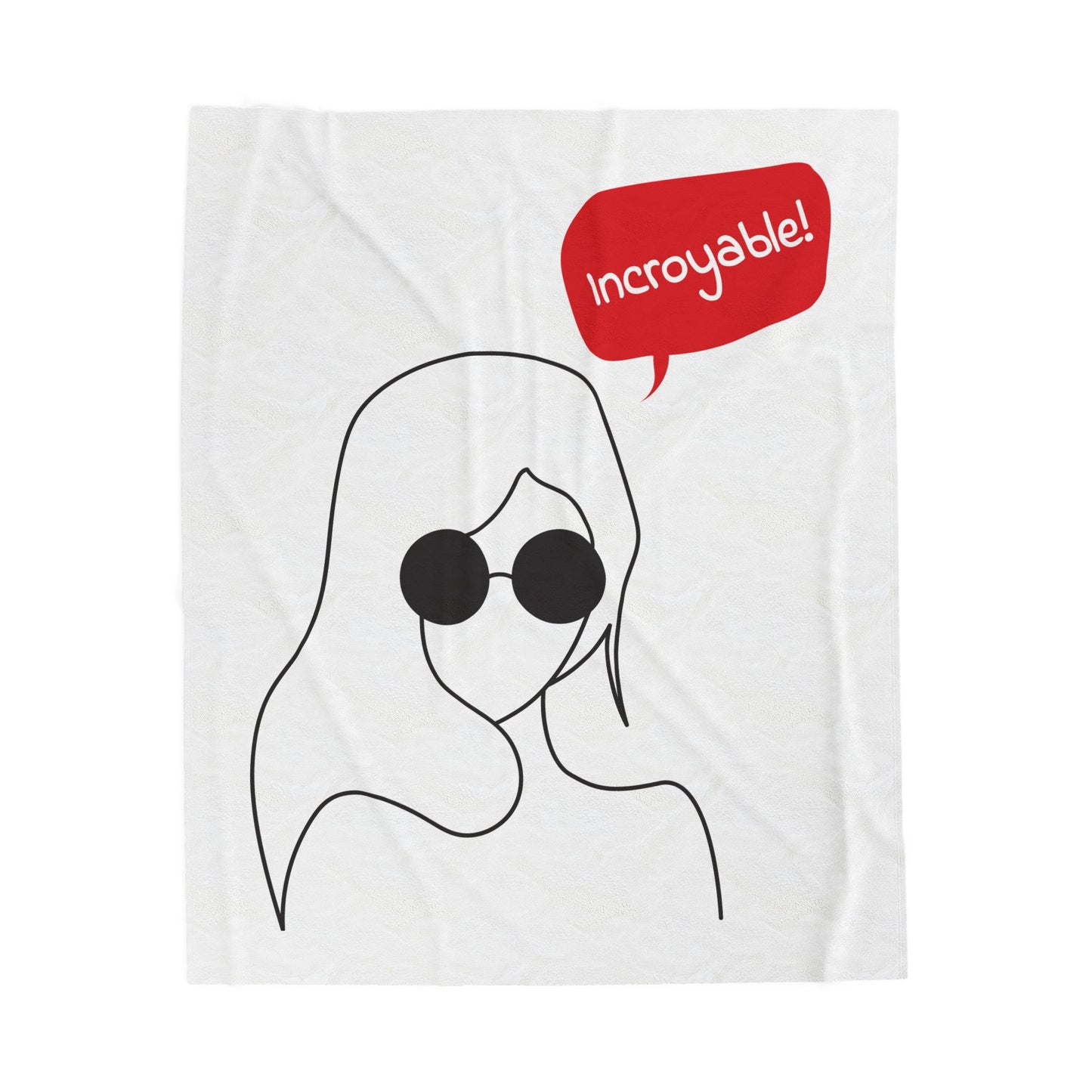 Incroyable Chic Girl - Plush Blanket