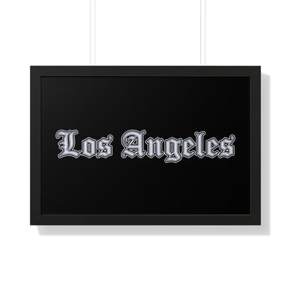 Los Angeles - Silver Edition - Framed Poster